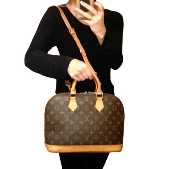 GOOD CONDITION! Authentic Louis Vuitton Alma PM Shoulder Bag Tote Handbag Purse - Picture 16 of 16